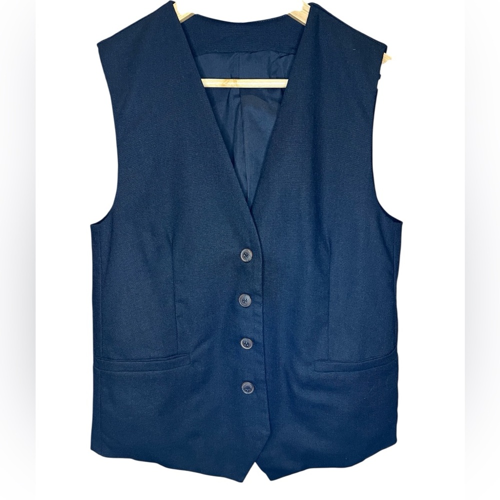 NWT Commence Linen Blend Vest
